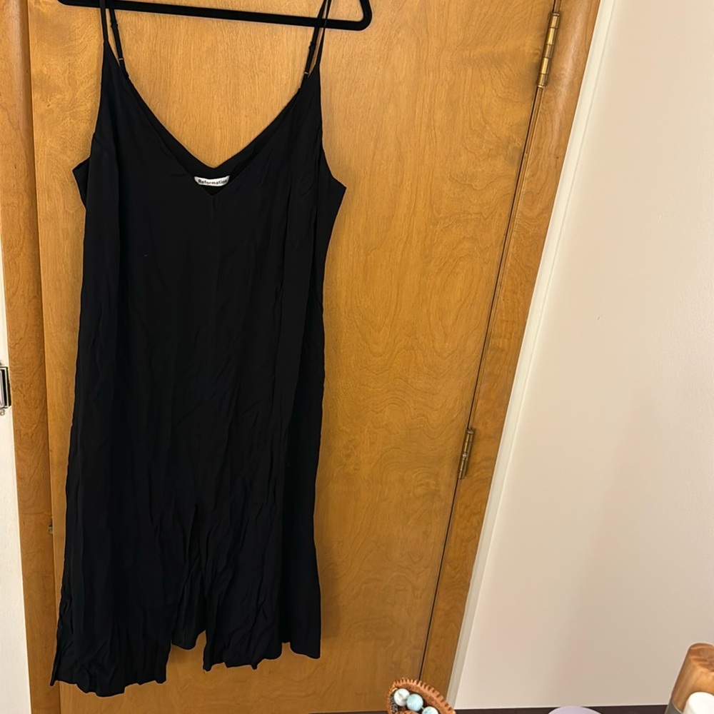 Reformation linen strap dress